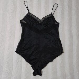 Vintage Nylon High-Leg Teddy Bodysuit